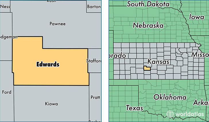 location of Edwards county on a map