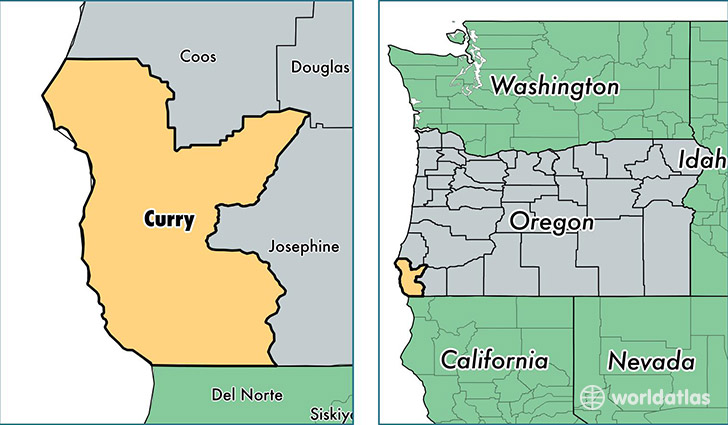 location of Curry county on a map