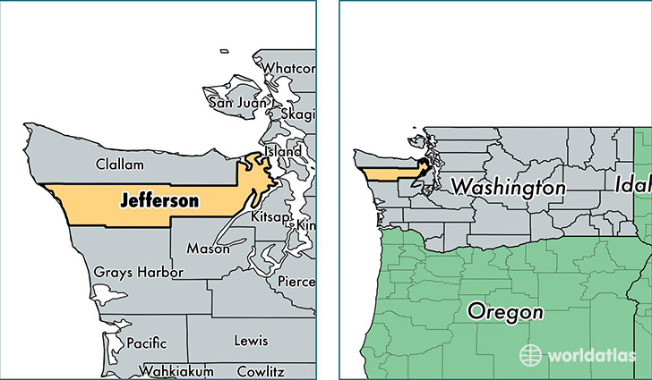 location of Jefferson county on a map