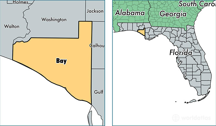 Bay County Florida Map Of Bay County Fl Where Is Bay County