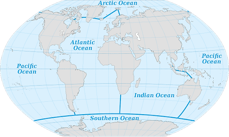 Oceans Of The World - WorldAtlas.com