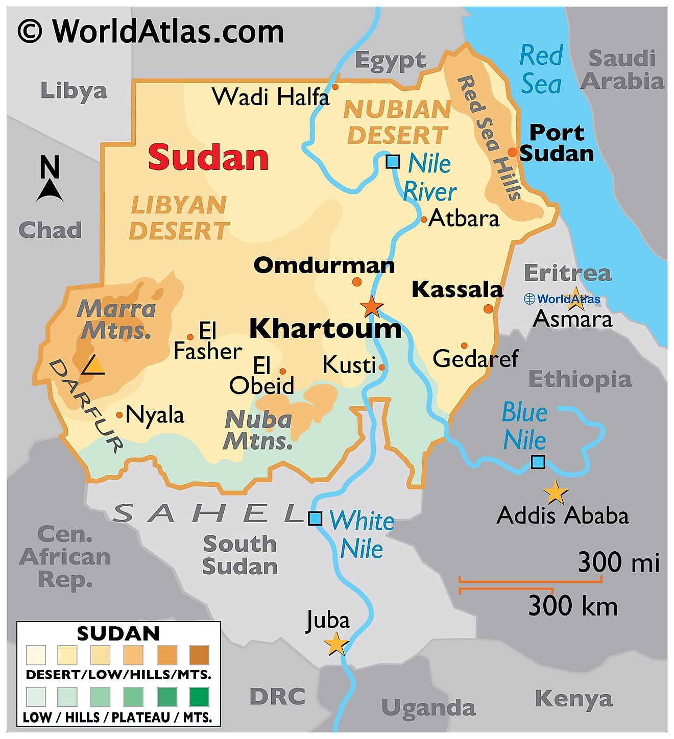 Sudan Maps Facts World Atlas