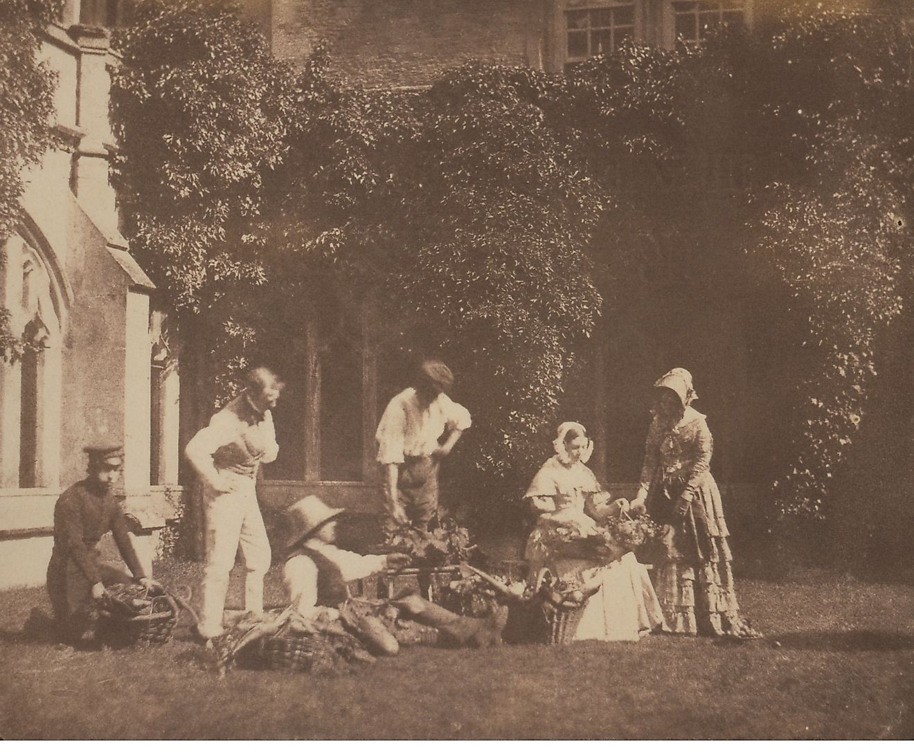 An 1844 photograph taken by William Henry Fox Talbot. 