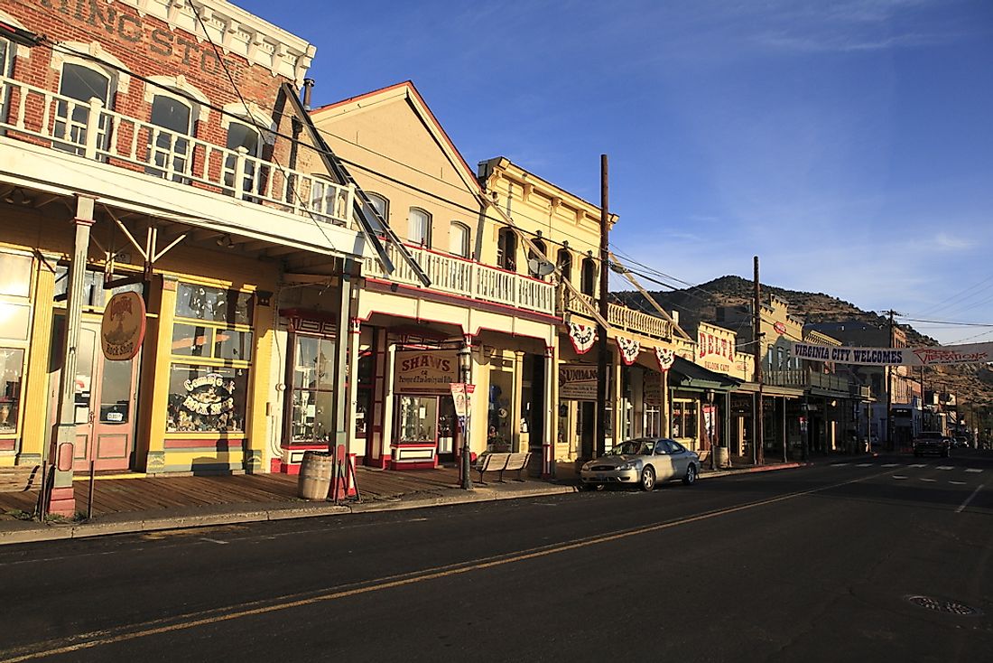 View of Virginia City's main street. Editorial credit: Purplexsu / Shutterstock.com