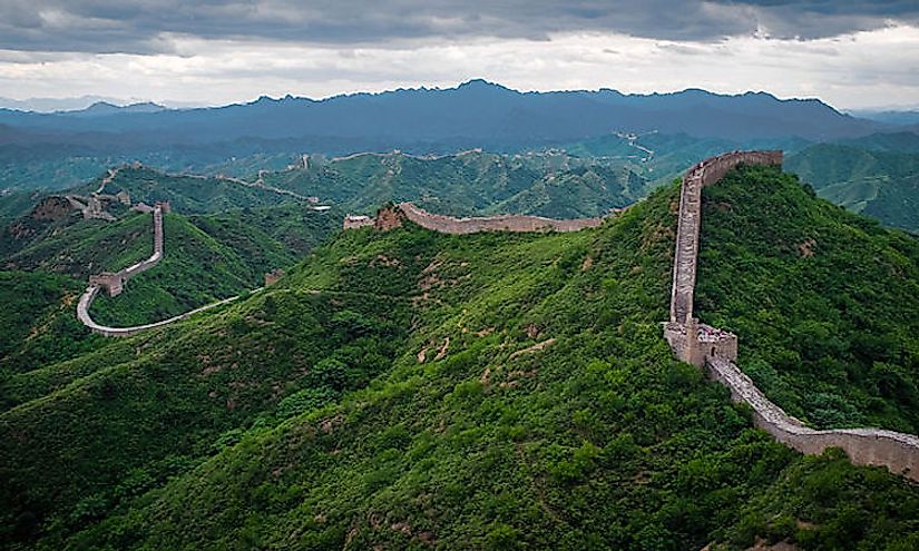 The Great Wall of China, a popular tourist destination in China.