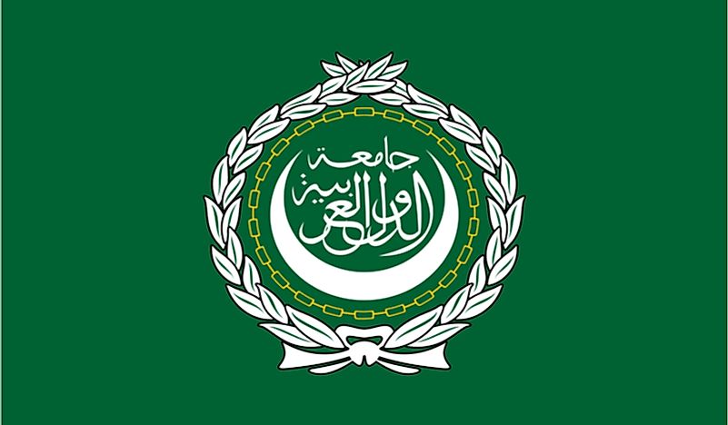The official flag of the Arab League. 