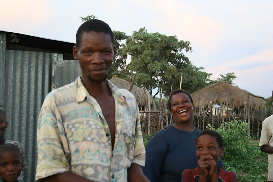 A Tswana family at their catlte-post. 