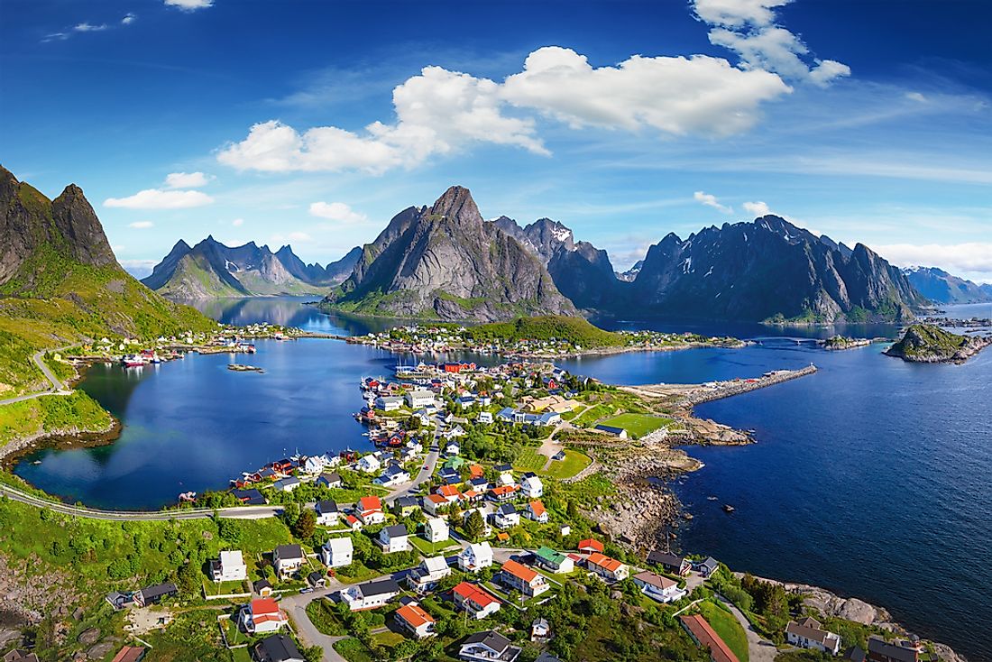The Lofoten Islands of Norway. 