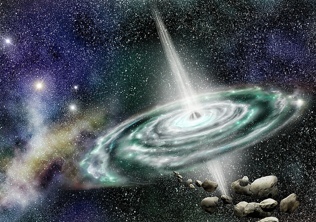 Quasars are greater and brighter than the Sun and obtain their energy from black holes.