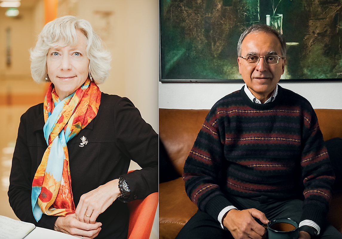 Dr. Gretchen C. Daily and Pavan Sukhdev, the joint winners of the 2020 Tyler Prize for Environmental Achievement.