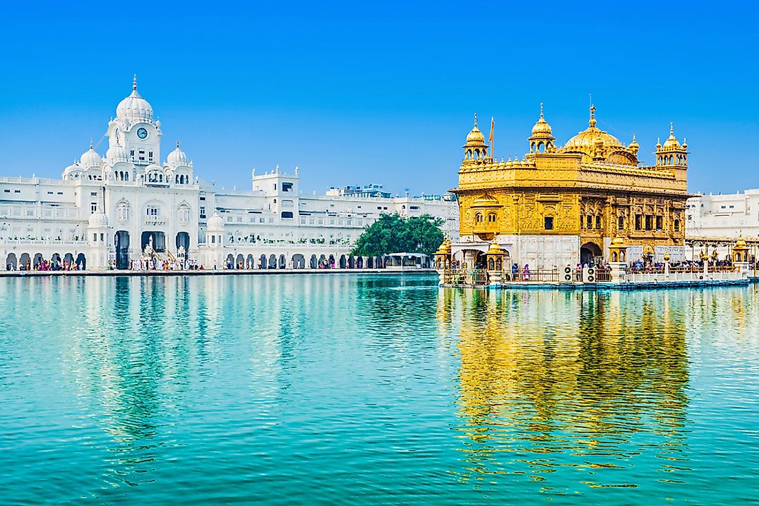 The The Golden Temple In Punjab, one of the 7 Wonders of India. 