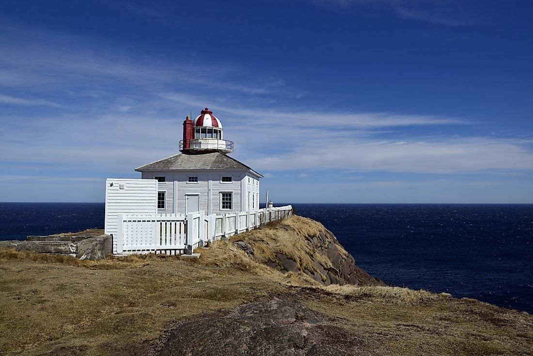 Cape Spear Lighthouse in Newfoundland is the easternmost point in Canada. 