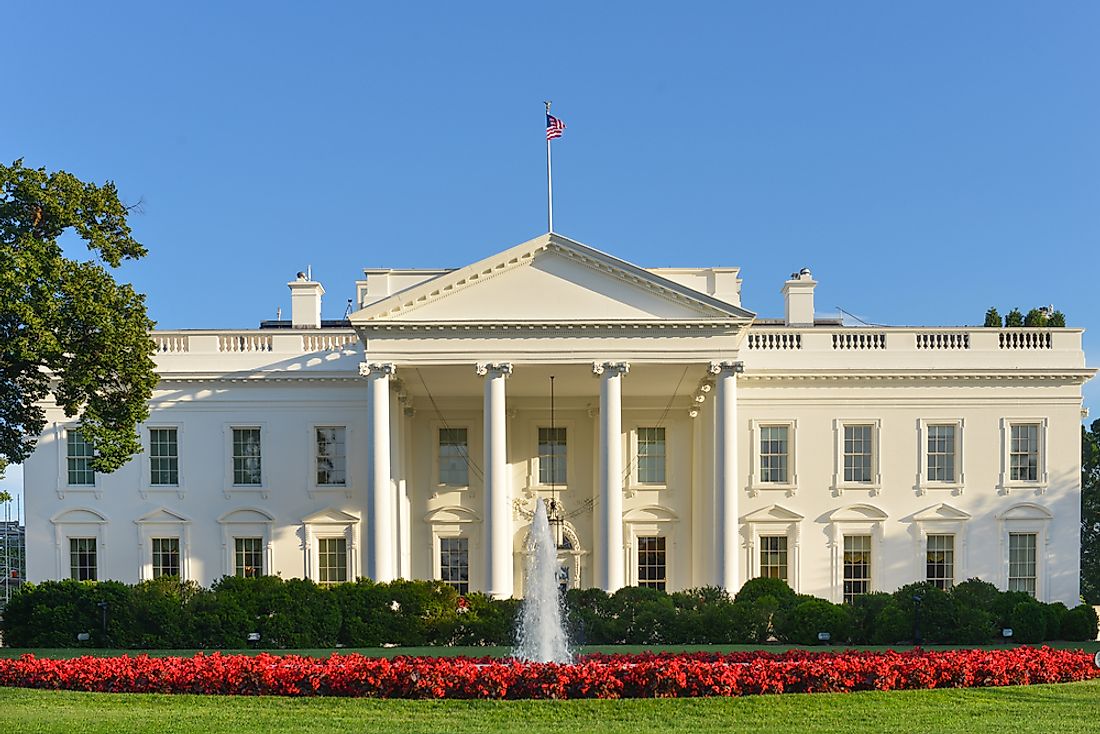 The White House, in Washington, D.C., is the official workplace and residence of the US president.