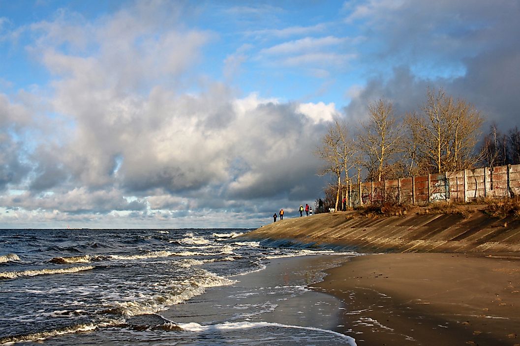 The Gulf of Riga.