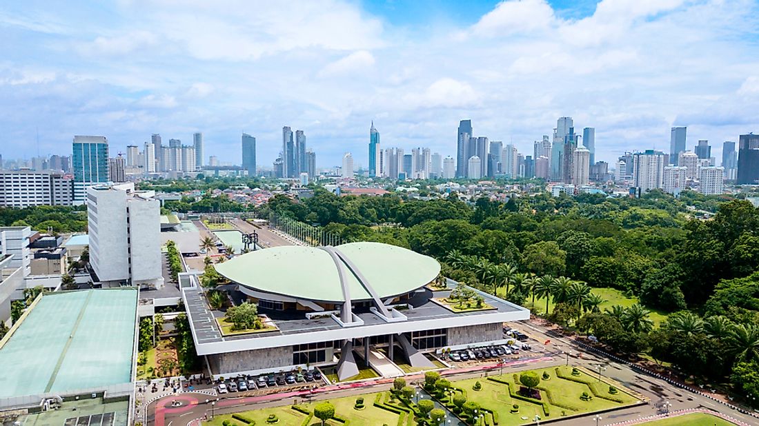 The Indonesia Parliament Complex. Editorial credit: Creativa Images / Shutterstock.com.