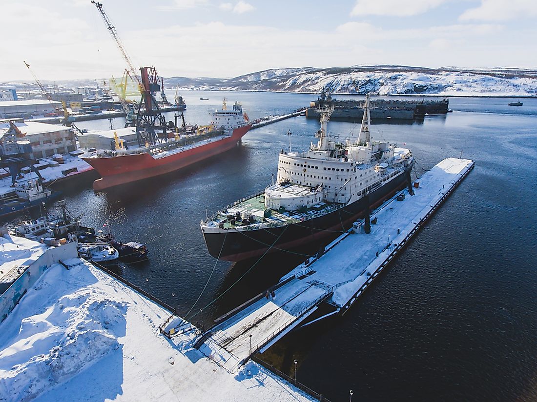Murmansk's importance as an Arctic port comes from having in ice-free harbor despite its Arctic location.