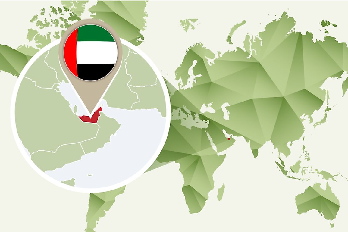 The United Arab Emirates has an extensive coastline along the Persian Gulf and the Sea of Oman.