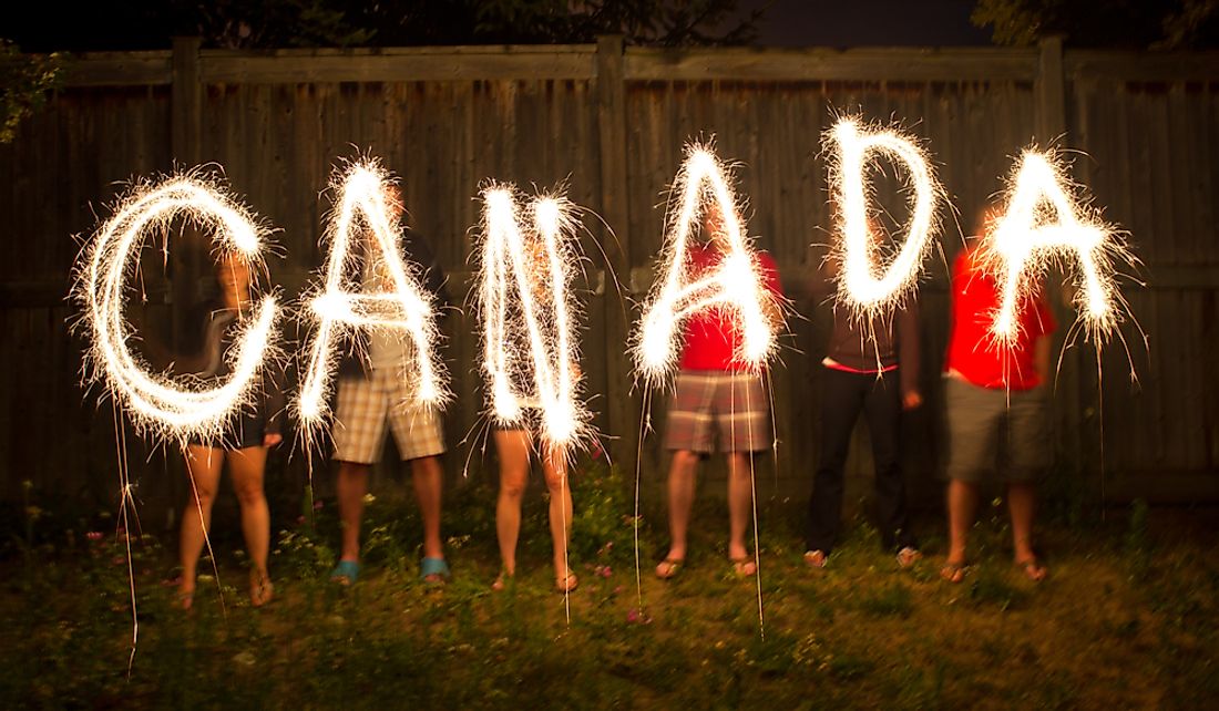 Canada Day is celebration around the country. 