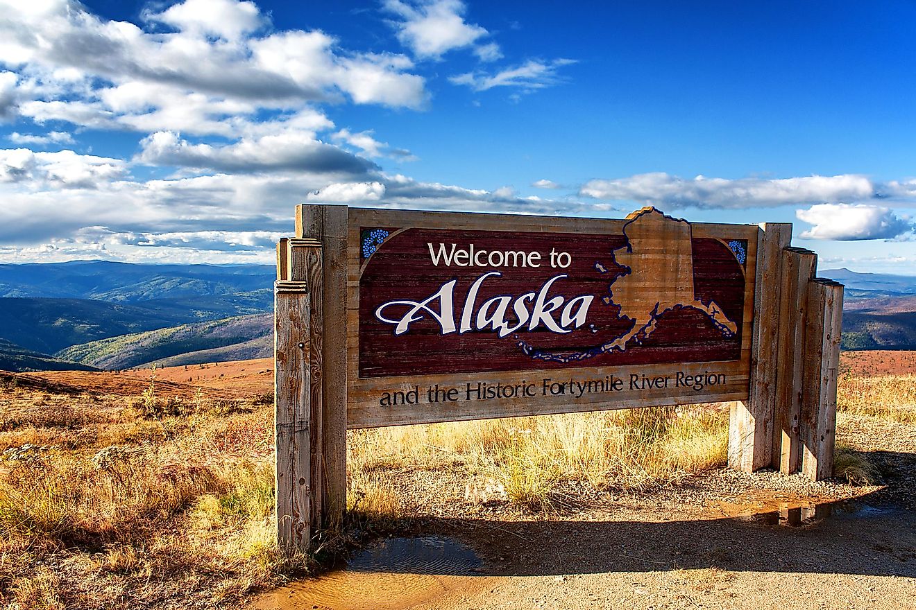 Alaska's welcome sign. Image credit: Ingo70/Shutterstock