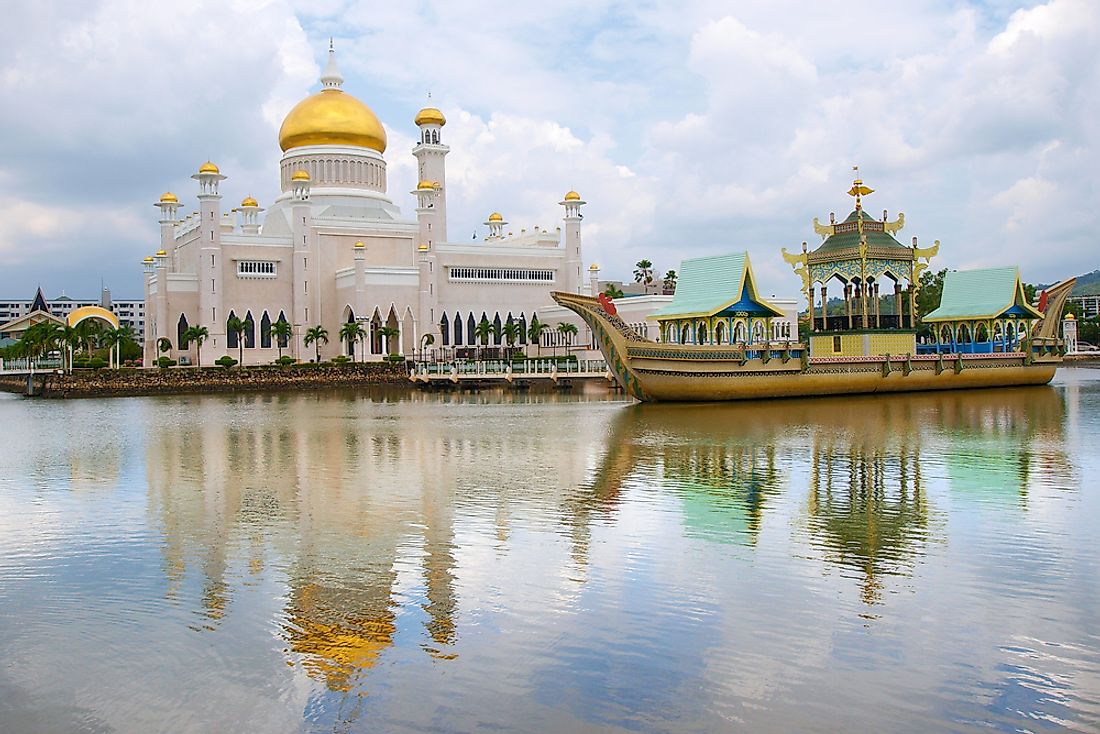 A mosque in Brunei. 