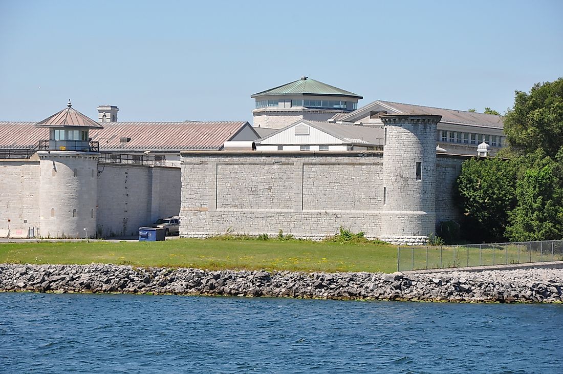 Kingston Penitentiary, a federal maximum security prison in Kingston, Ontario, Canada. 