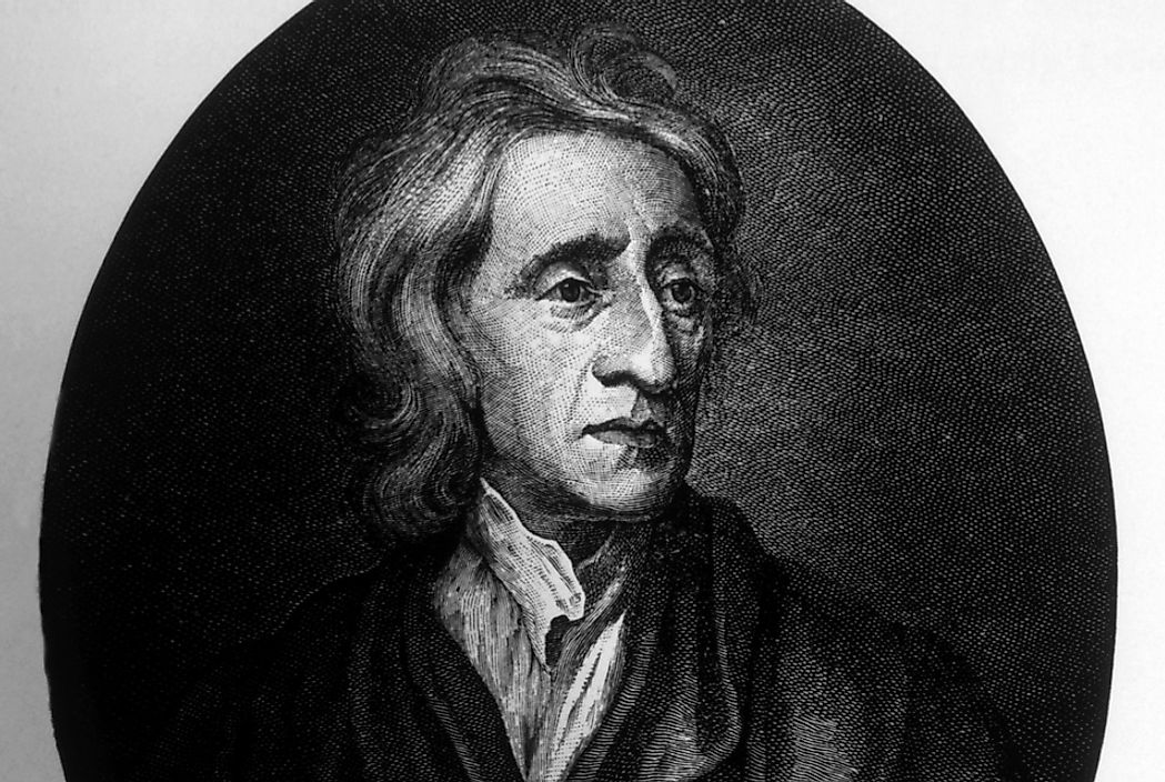 A portrait of John Locke. 