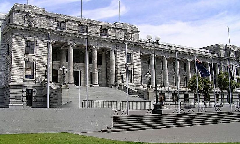 New Zealand's Parliament Building in Wellington.