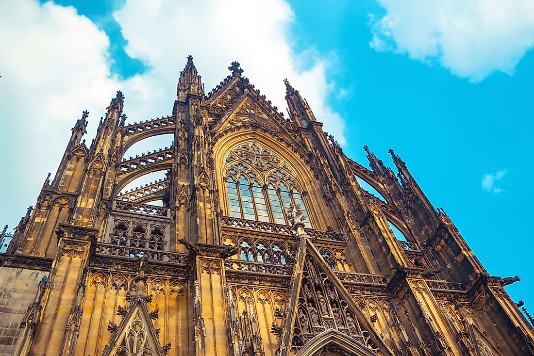 The Cologne cathedral is an example of famous gothic architecture. 