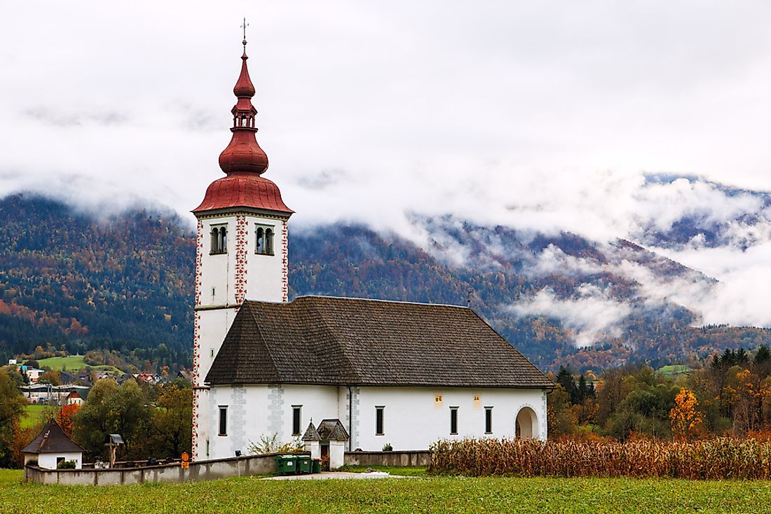 A church in Slovenia. 
