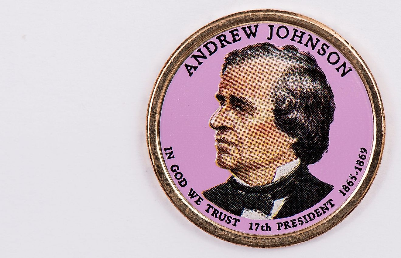Andrew Johnson Presidential Dollar.