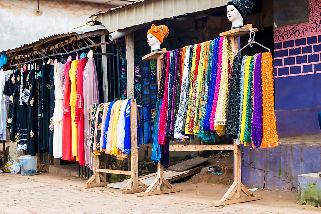 Clothing for sale in Nigeria. 