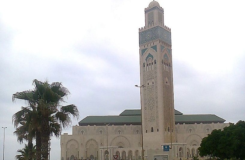 The Hassan II Mosque in Casablanca has a minaret almost 700 feet tall and accommodates more than 25,000 worshipers indoors alone.