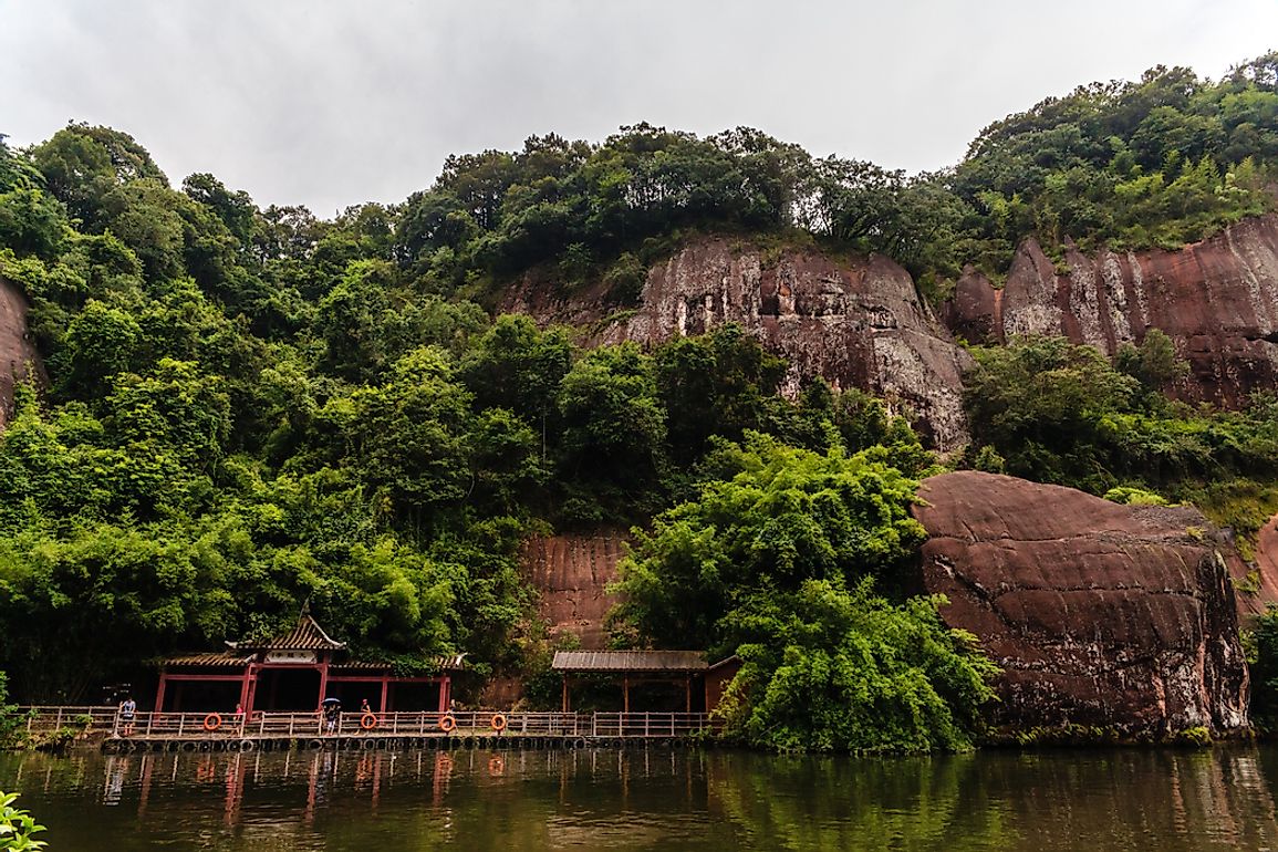 Mount Longhu, one of the sacred mountains of Taoism in China. 