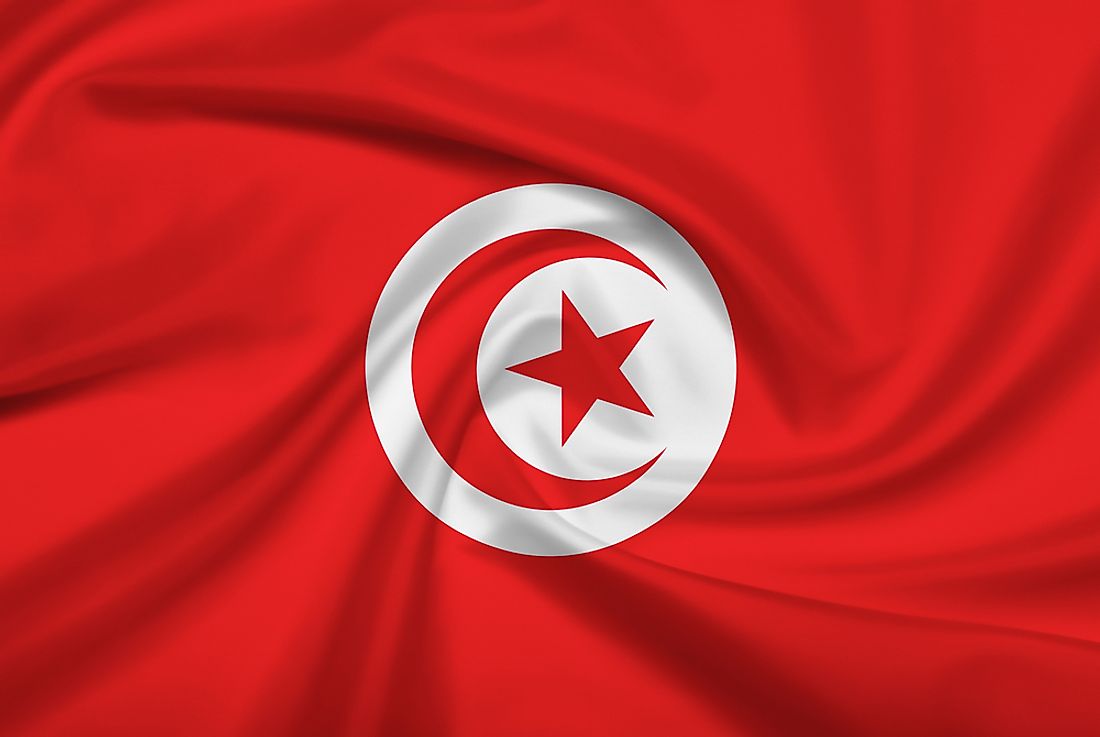 The official flag of Tunisia. 