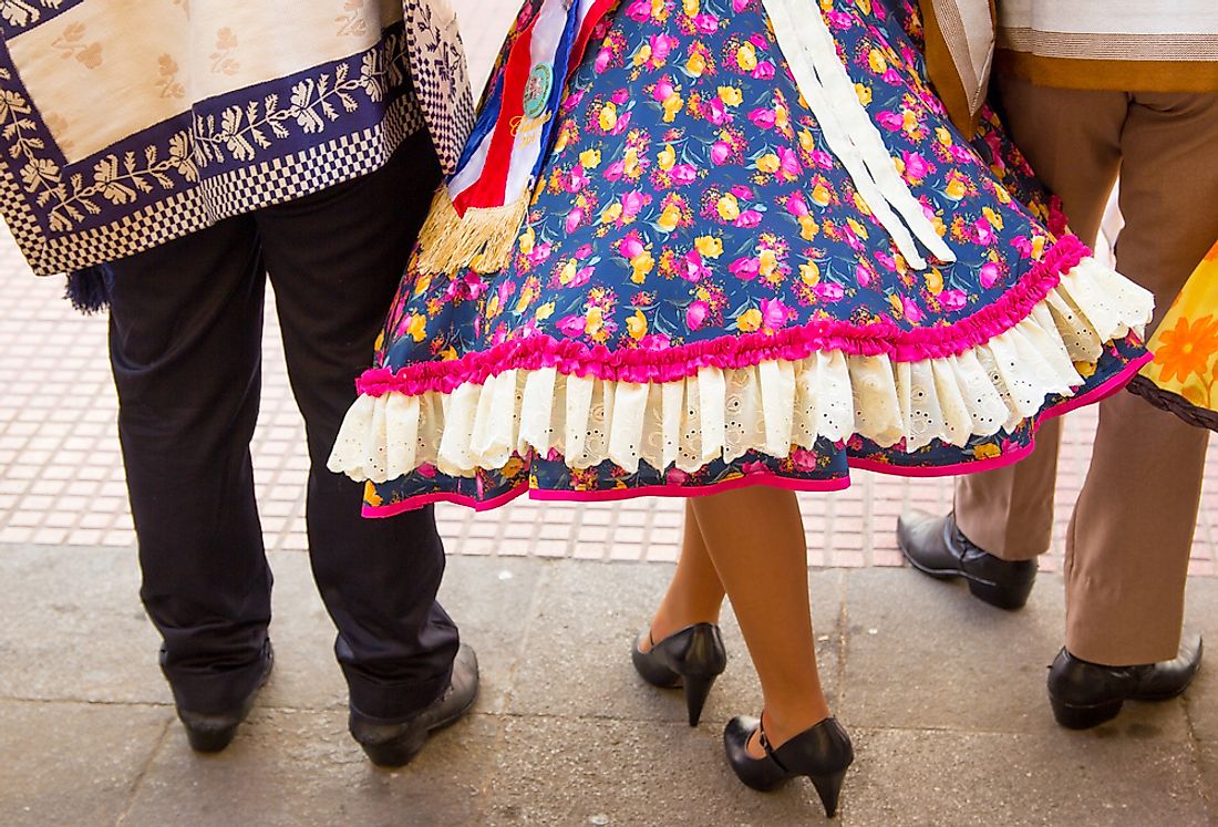 Traditional Chilean dancers. 