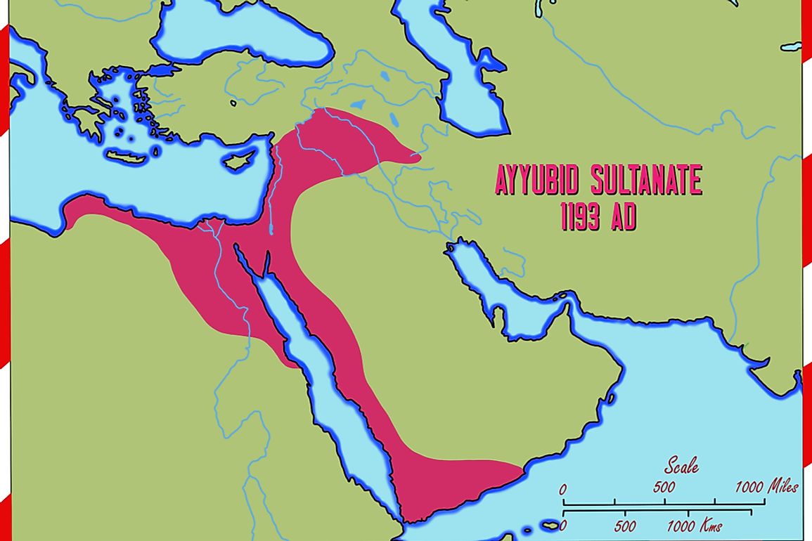 The Ayyubid sultanate existed between 1171 and 1246.