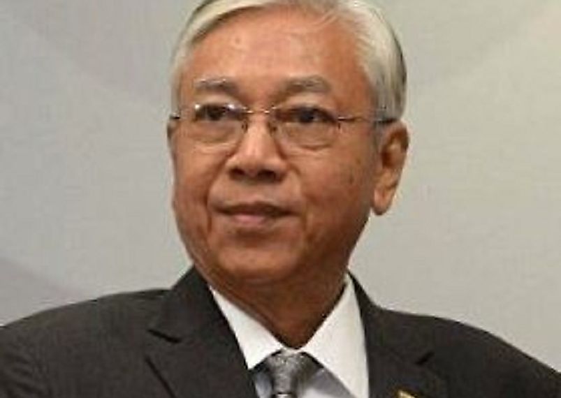 Htin Kyaw became President of Myanmar in 2016.