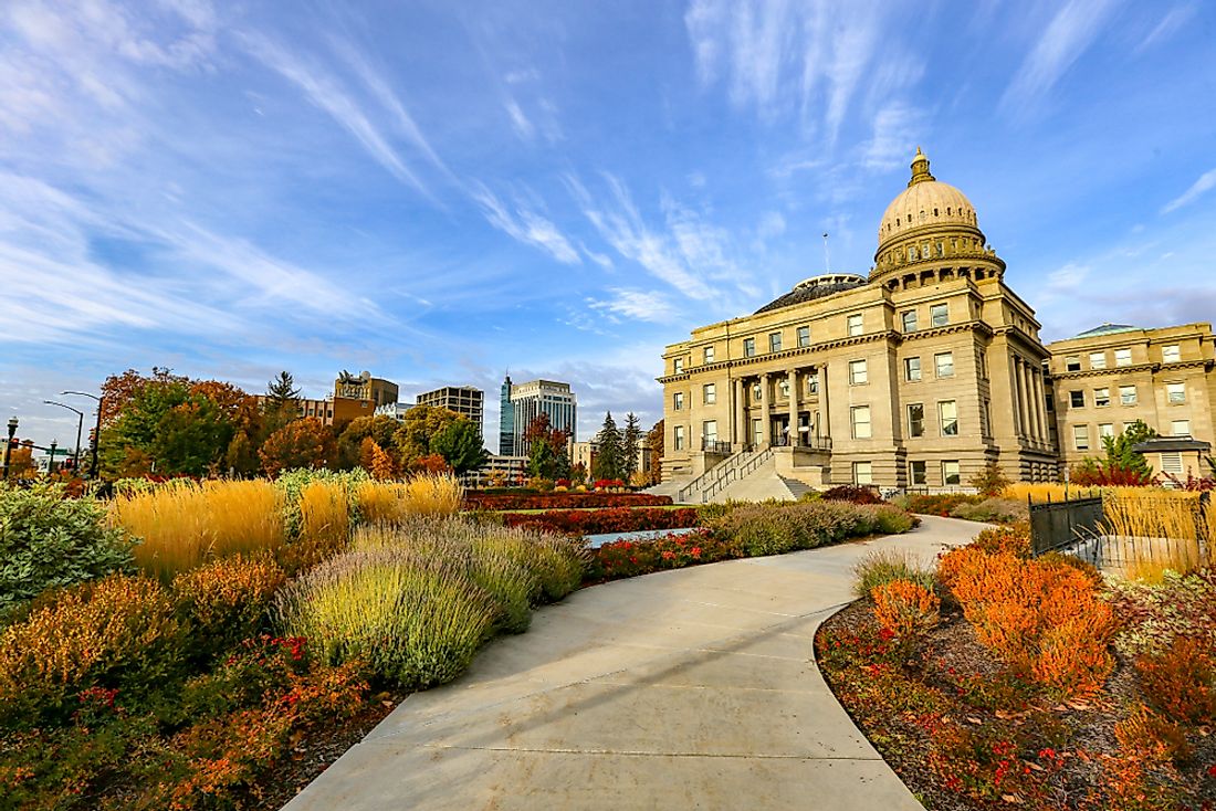 The Idaho state capitol. 
