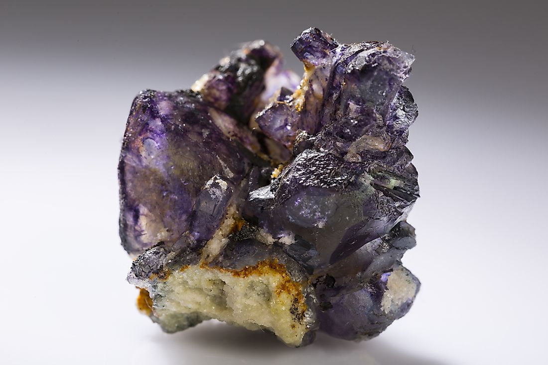 Fluorite in mineral form. 