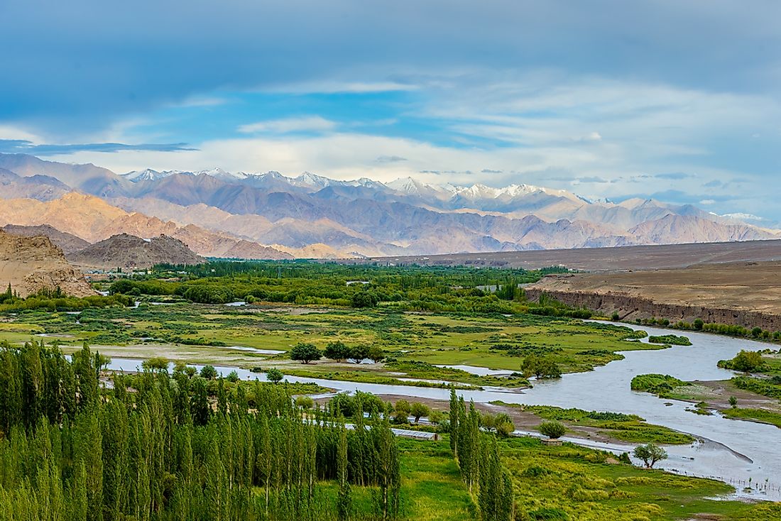 The Indus River in the Ladakh Region.