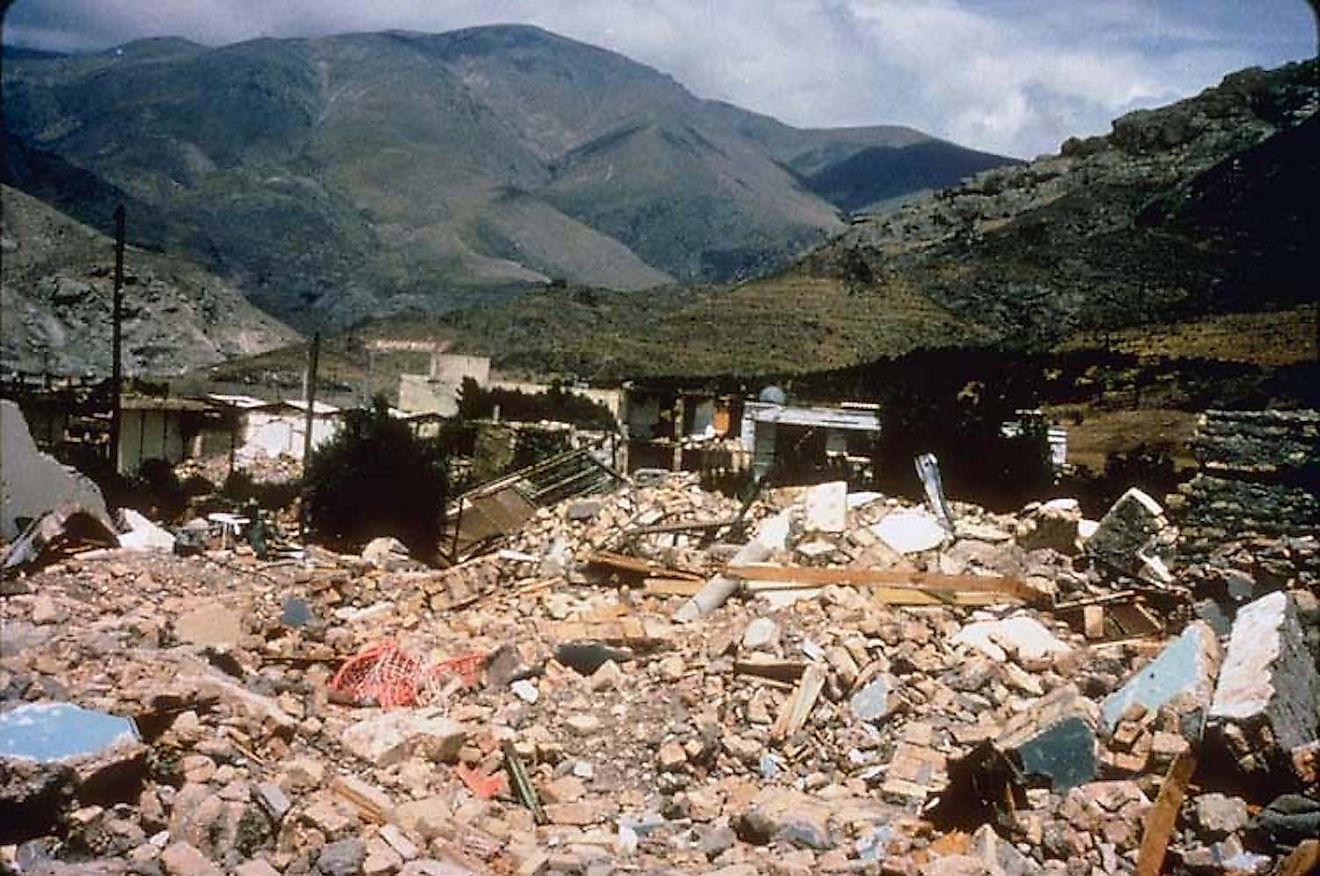 The destruction caused by Manjil-Rudbar earthquake. Image credit: M. Mehrain, Dames and Moore./Public domain