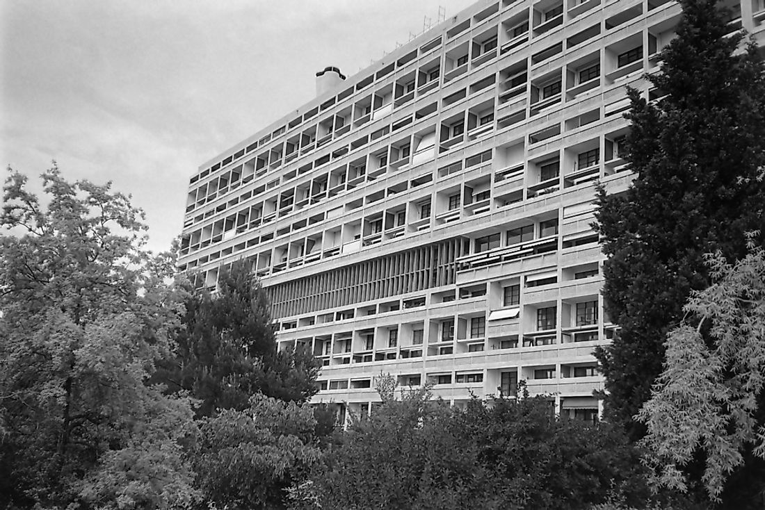 Editorial credit: Claudio Divizia / Shutterstock.com. The facade of the Unite d'Habitation in Marseille. 
