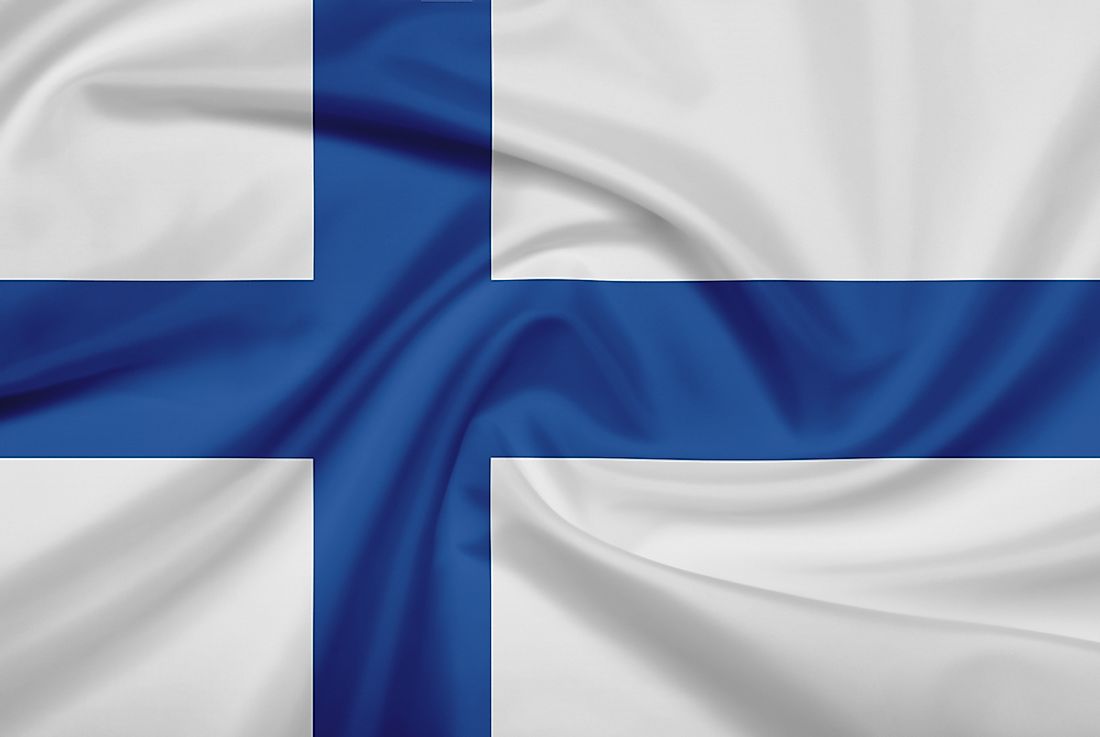 The official flag of Finland. 
