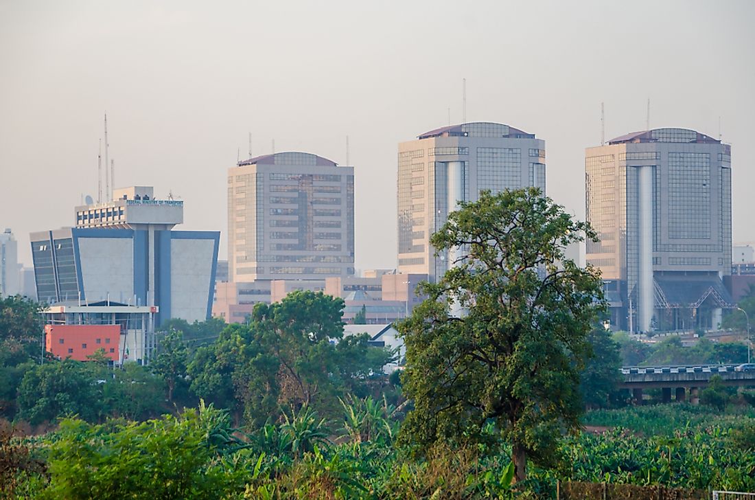 Federal Ministry buildings in Abuja, Nigeria. Editorial credit: Fabian Plock / Shutterstock.com.