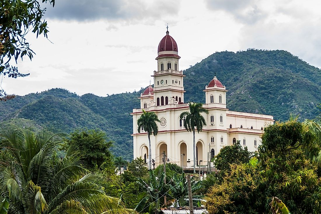 A Catholic church in Cuba. 