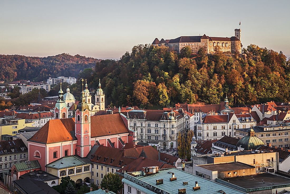 Ljubljana, the capital of Slovenia.