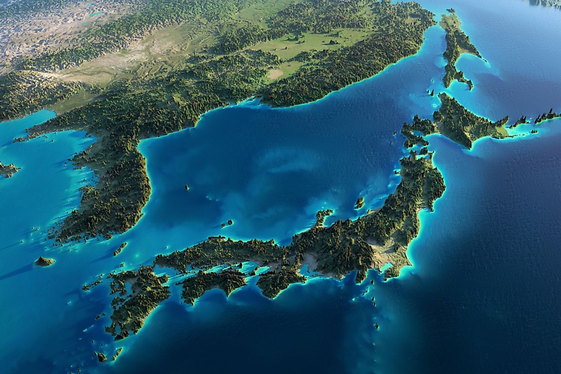 Japan is an island nation separated from Asian mainland by the Sea of Japan. 