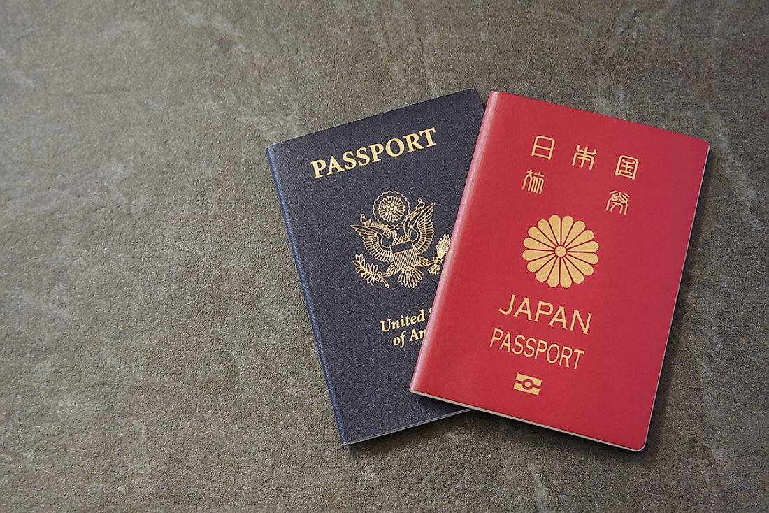 Individuals who hold dual citizenships may have two passports. 