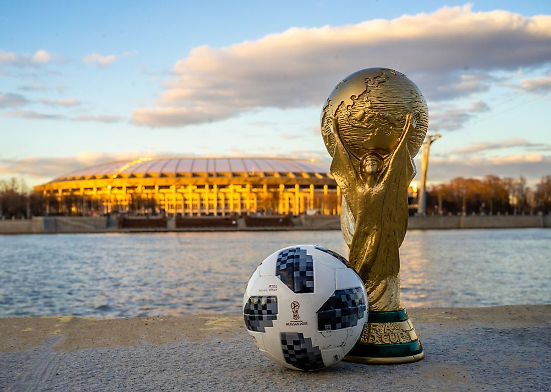 The 2018 World Cup is being held in Russia. Editorial credit: fifg / Shutterstock.com