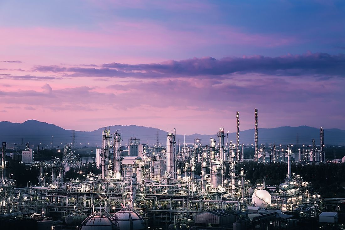 Algeria's export and income revenues are largely fueled by its petrochemicals industry.
